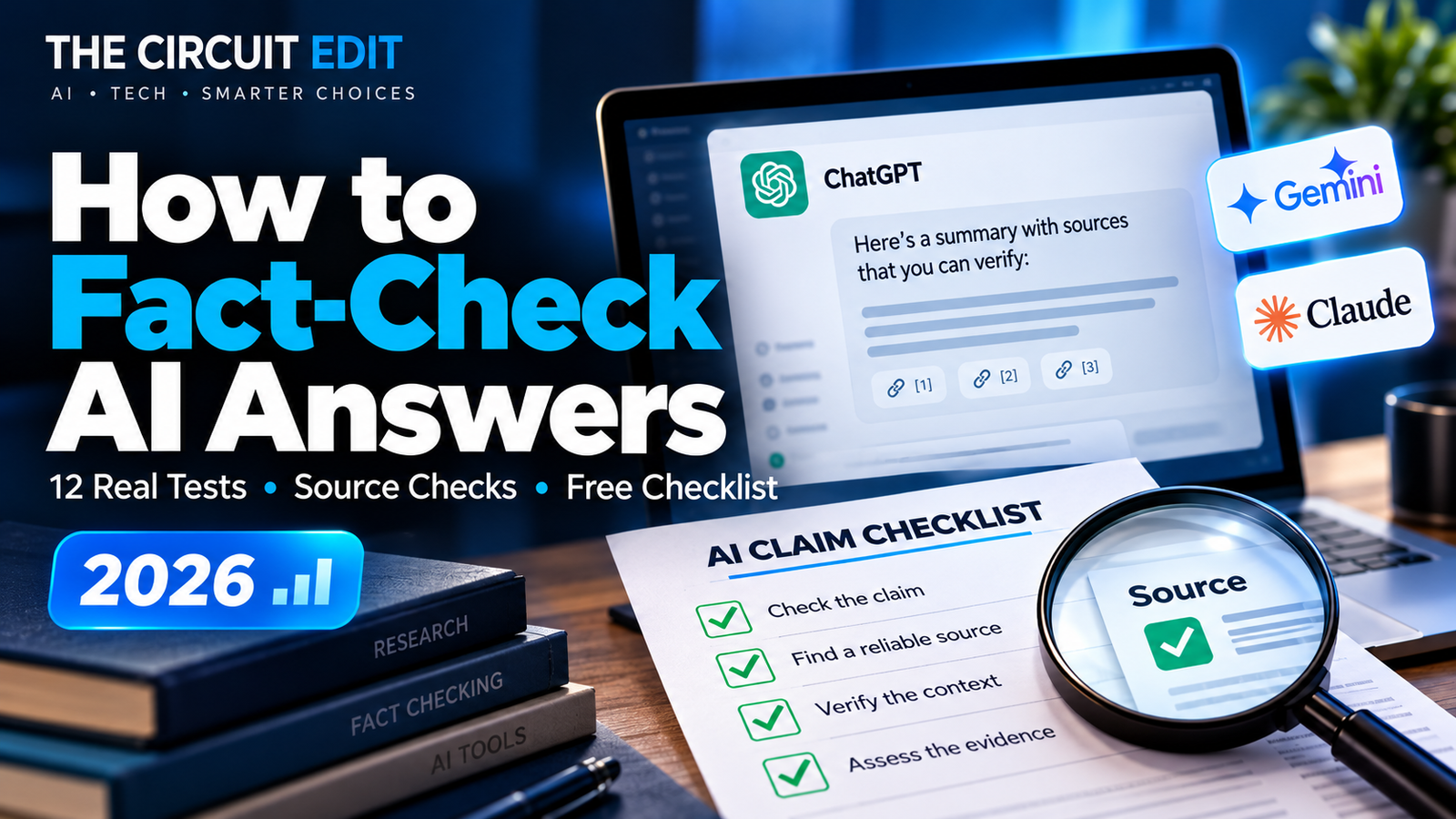 How to fact-check AI answers in 2026 using source verification and a checklist